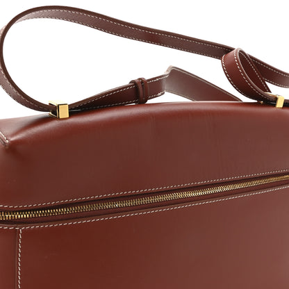 Loro Piana Saddle Calfskin Extra Bag L27 Deep Kummel 27 of 27