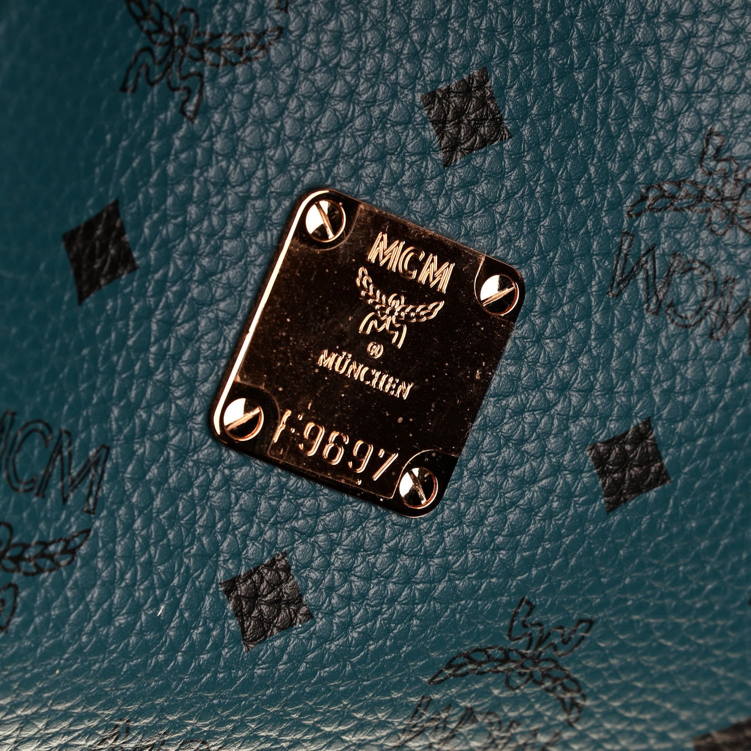 MCM Visetos Medium Project Reversible Shopper Tote Blue 5 of 6