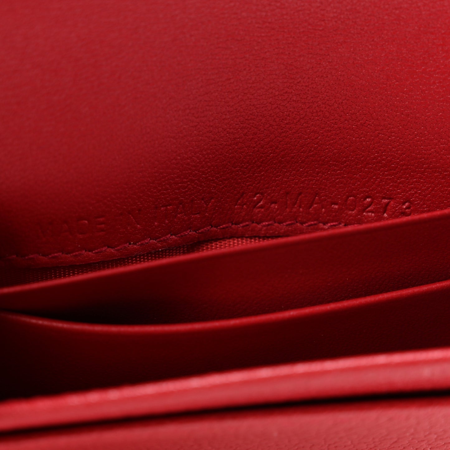Goatskin Saddle Card Holder Mexican Red