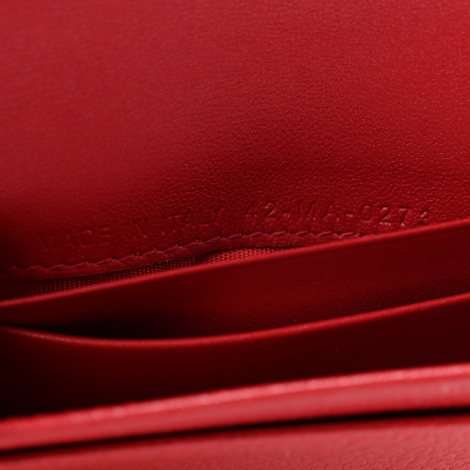 Christian Dior Goatskin Saddle Card Holder Mexican Red 7 of 7