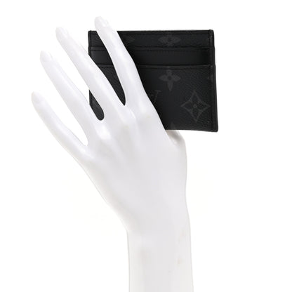 Louis Vuitton Monogram Eclipse Porte-Cartes Double Card Holder 2 of 8
