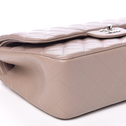 Chanel Caviar Quilted Jumbo Double Flap Taupe 8 of 10