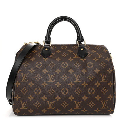 Louis Vuitton Monogram My World Tour Speedy Bandouliere 30 Black 1 of 11