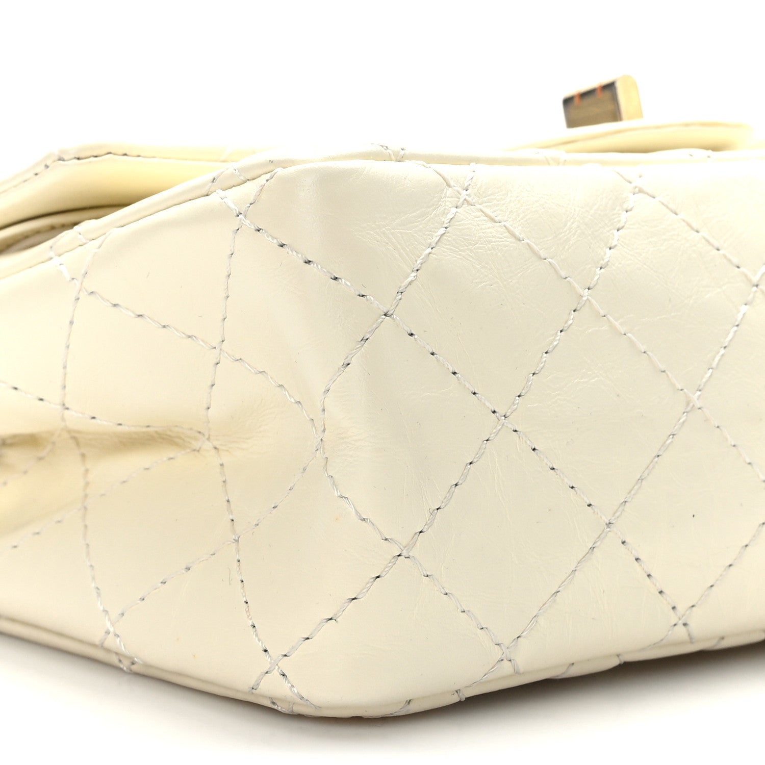 Chanel Aged Calfskin Quilted 2.55 Reissue 224 Flap White 9 of 10