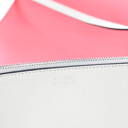 Celine Shiny Smooth Calfskin Small Twisted Cabas Chili White 6 of 9