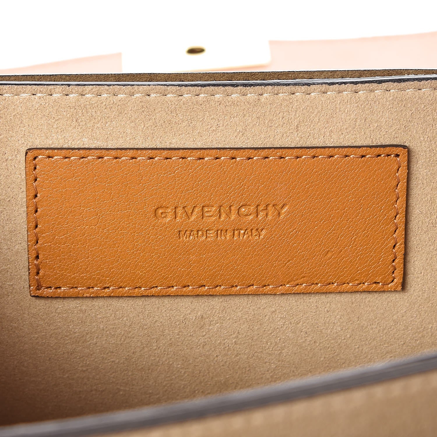Givenchy Calfskin Small GV3 Shoulder Bag Amber Mastic 6 of 6