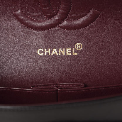 Chanel Lambskin Quilted Medium Double Flap Black 6 of 10