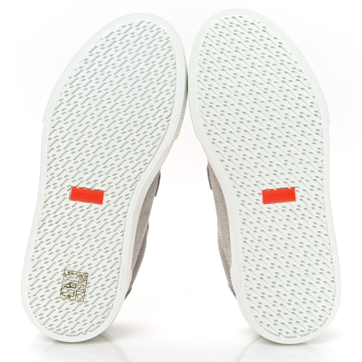Calfskin Canvas Day Sneakers 36 Prunoir White