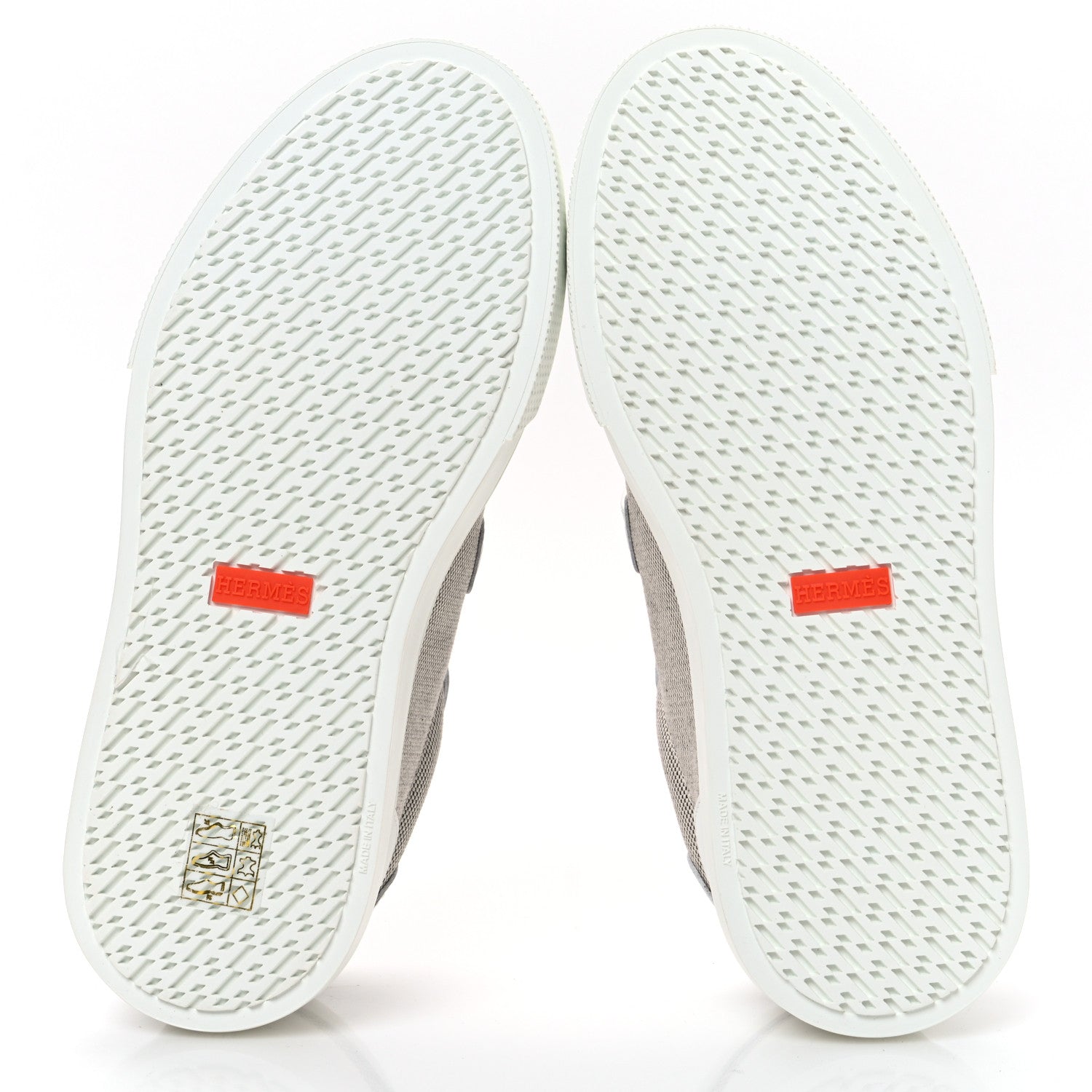 Hermes Calfskin Canvas Day Sneakers 36 Prunoir White 6 of 9
