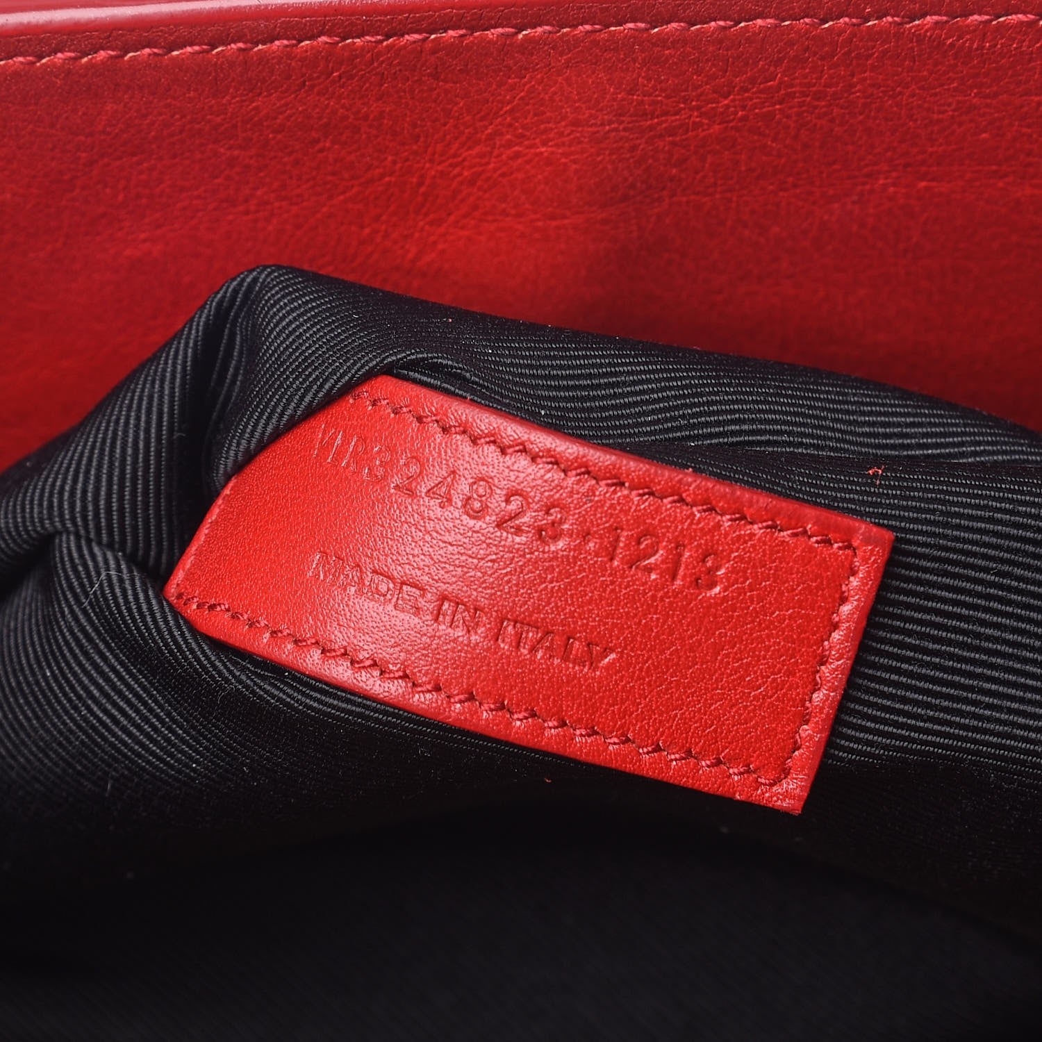 Saint Laurent Grained Calfskin Small Sac De Jour Lipstick Red 6 of 10