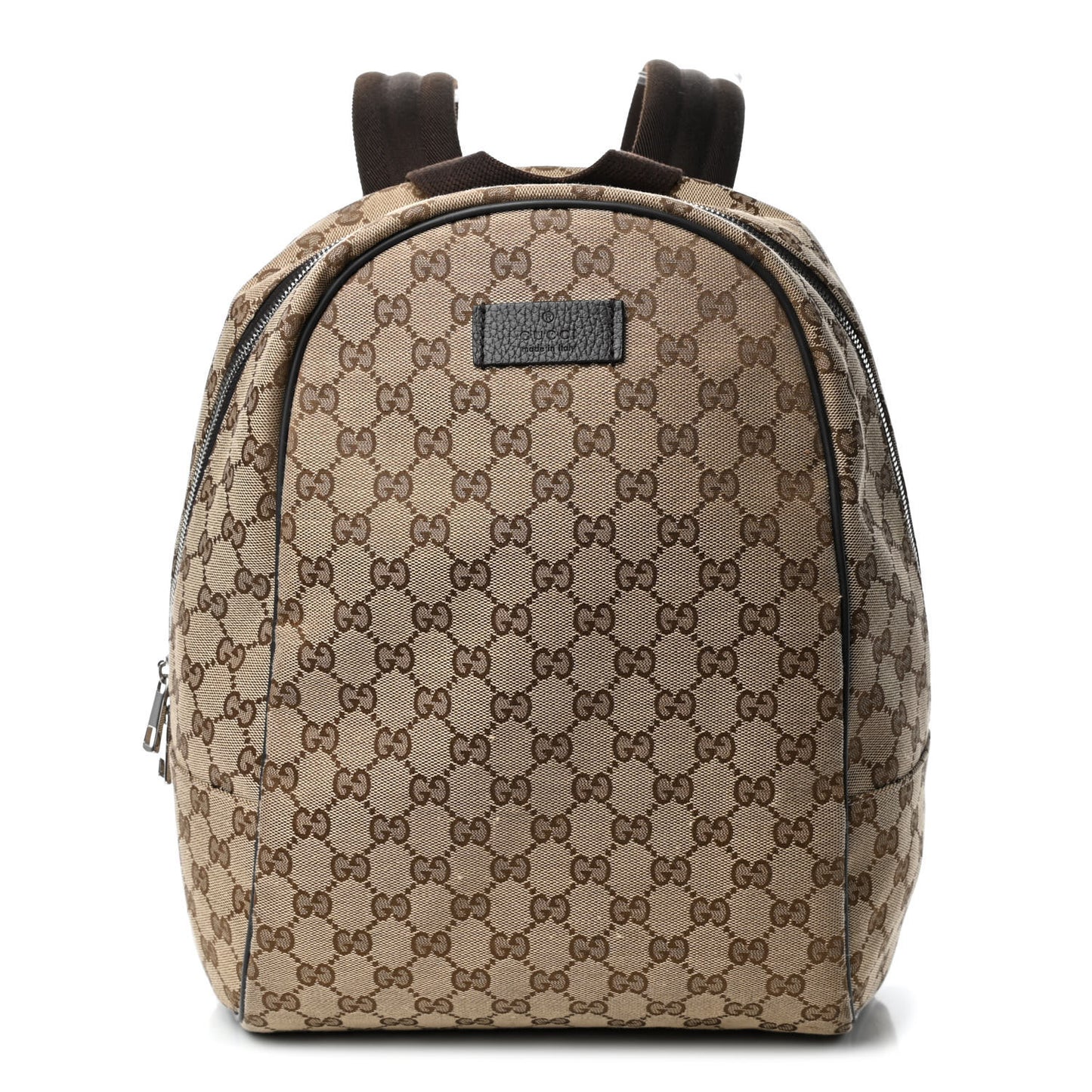 GG Monogram Travel Backpack Dark Brown