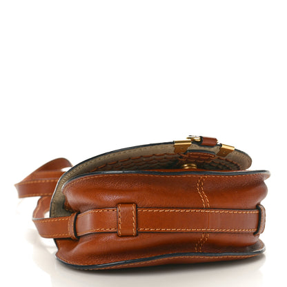 Chloe Calfskin Braided Mini Marcie Round Crossbody Bag Tan 4 of 13