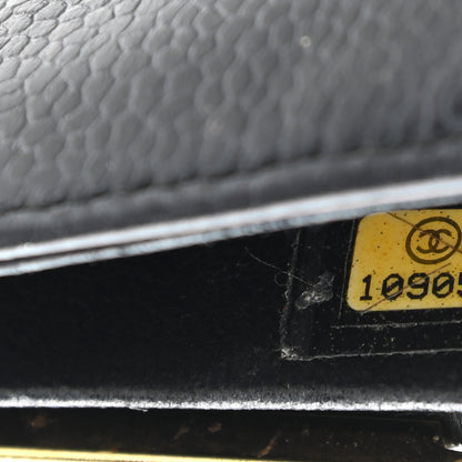 Chanel Caviar Timeless CC Compact French Wallet Black 8 of 12