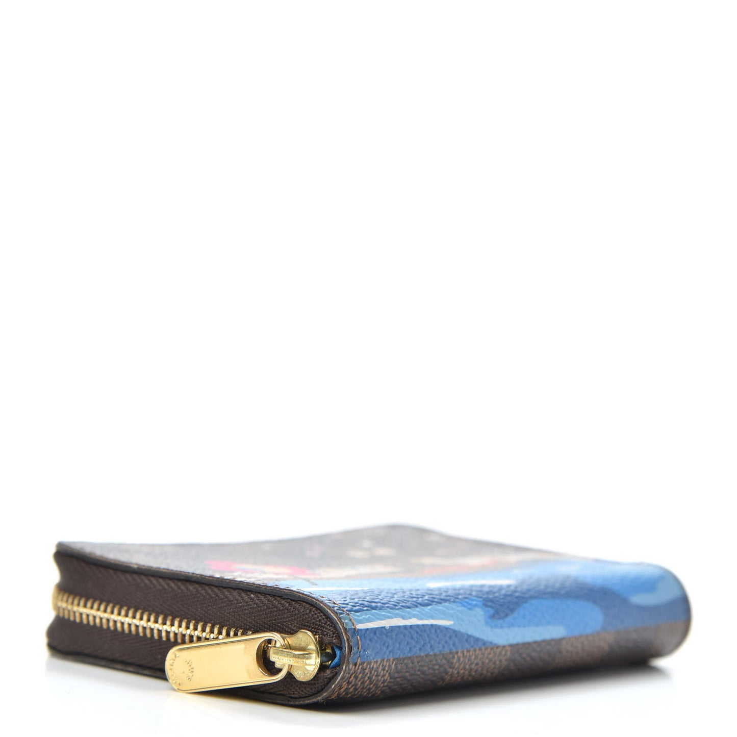 Damier Ebene 2019 Christmas Animation Zippy Coin Purse Blue