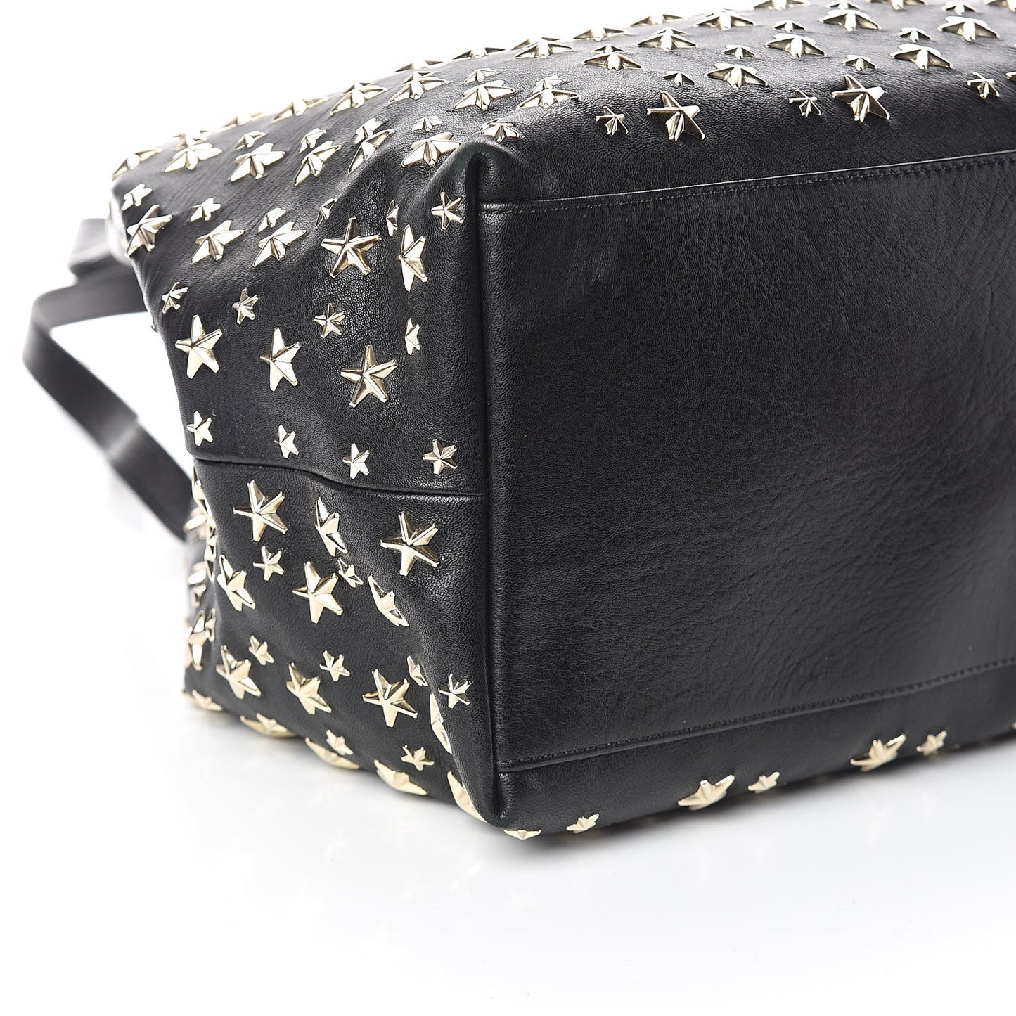 Calfskin Sofia Star Studded Tote Black