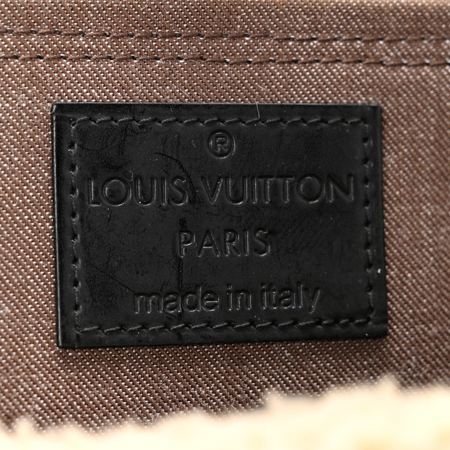 Patent Monogram Shearling Sac Thunder