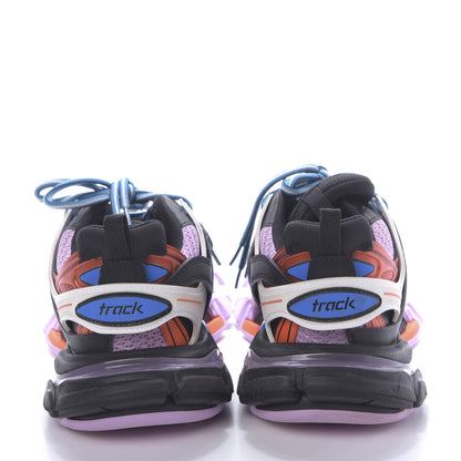 Balenciaga Mesh Fabric Womens Track Sneakers 37 Black Orange Pink 7 of 9