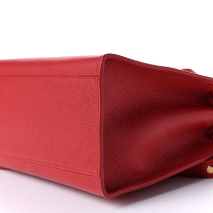 Mansur Gavriel Calfskin Mini Sun Bag Red 9 of 11