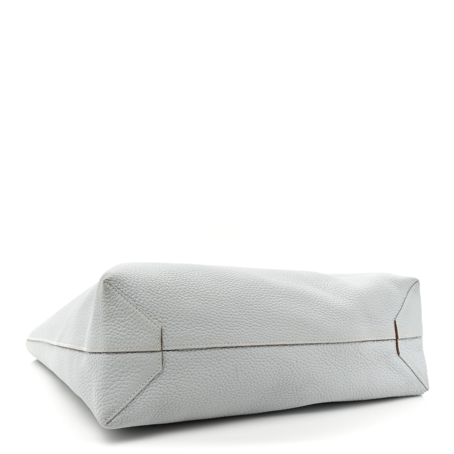 Veau Sikkim Taurillon Clemence Double Sens 36 Reversible Tote Bleu Pale Gris Perle