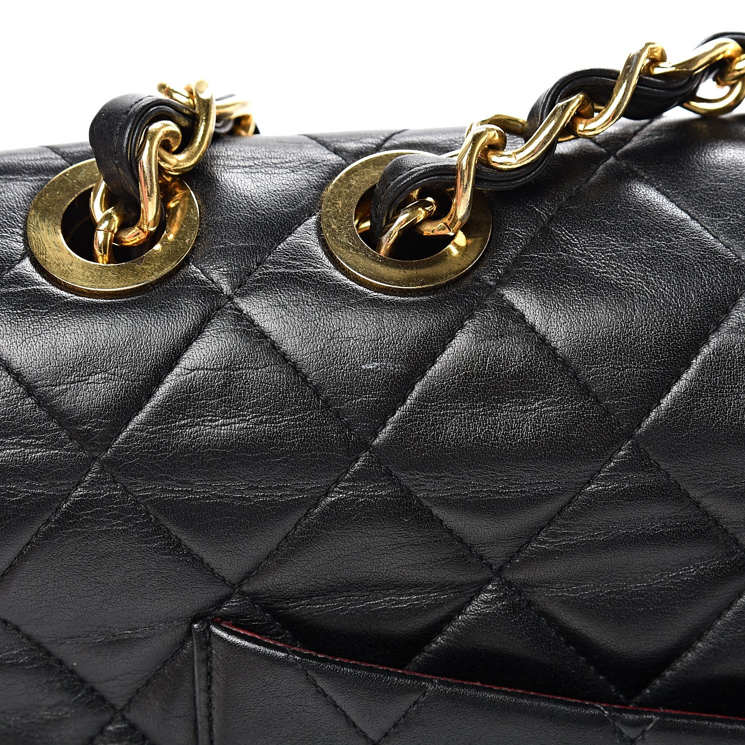 Chanel Lambskin Quilted XL Jumbo Single Flap Black 18 of 19