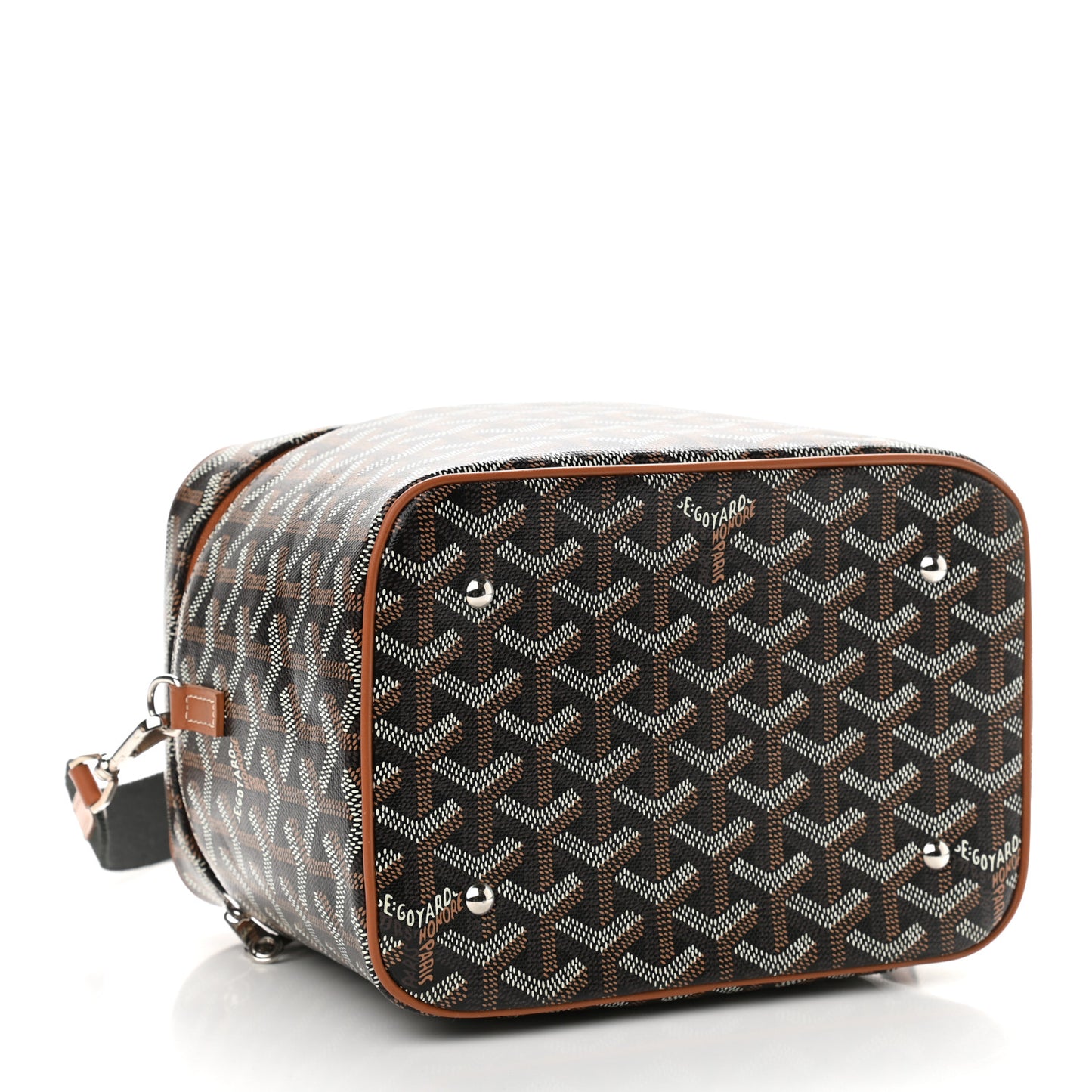 Goyardine Muse Vanity Case Black Gold