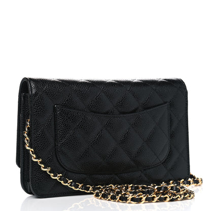 Chanel Caviar Quilted Wallet On Chain WOC Black 2 of 6