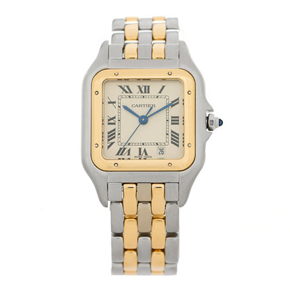 Cartier Stainless Steel 18K Yellow Gold 27mm Panthere Quartz Watch 1 of 4