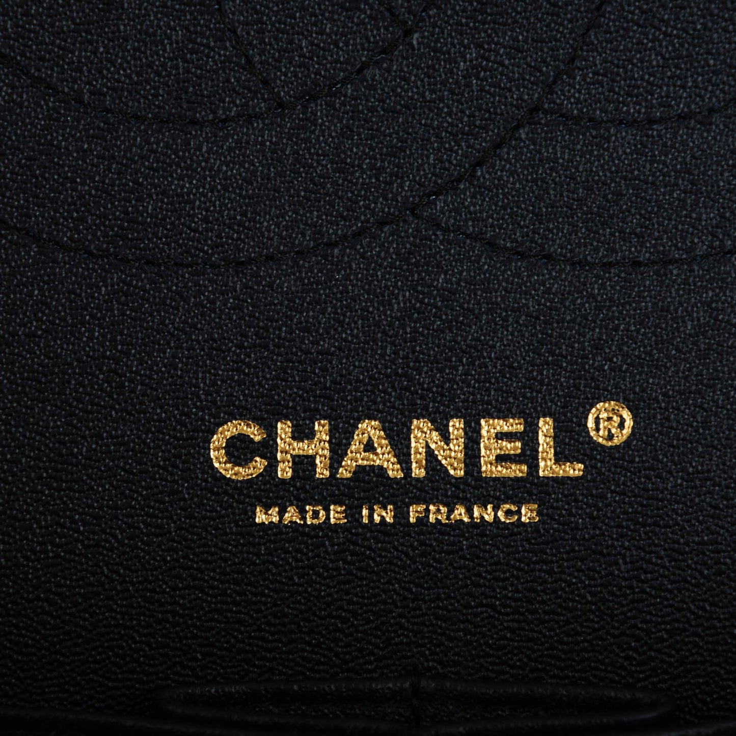 Caviar Quilted Jumbo Double Flap Navy Blue
