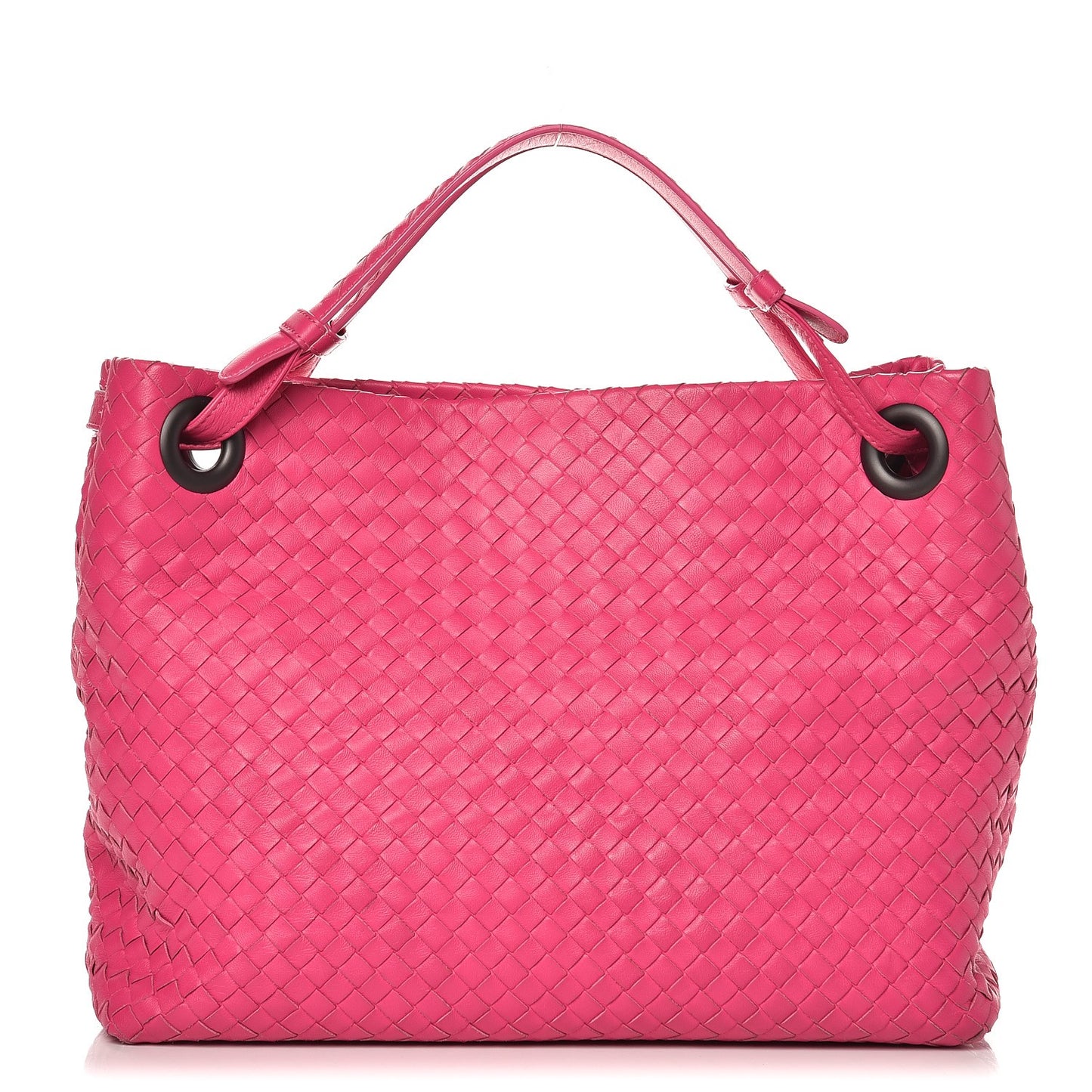 Nappa Intrecciato Medium Garda Bag Rosa Shock