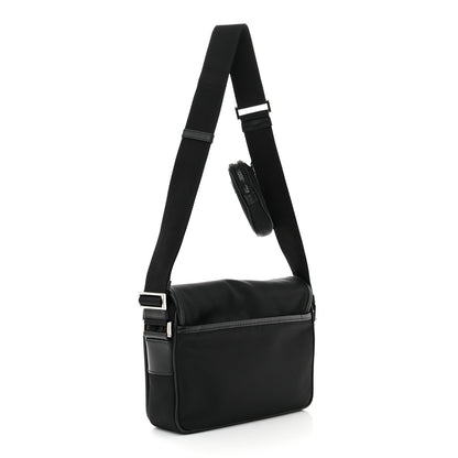Prada Tessuto Nylon Saffiano Re-Edition 2005 Shoulder Bag Black 2 of 10