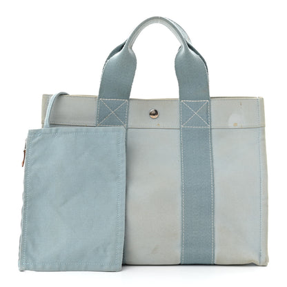 Hermes Canvas Bora Bora Tote PM Eucalyptus 3 of 16