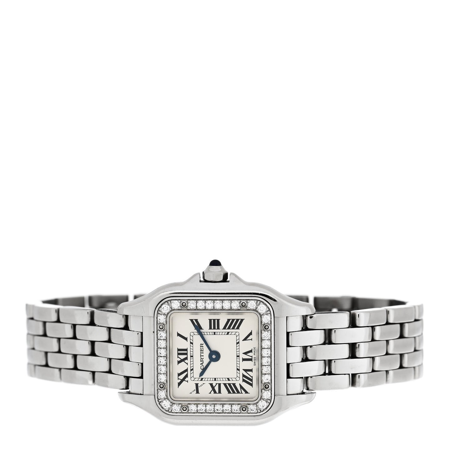 Stainless Steel Diamond 22mm Panthere Quartz Watch
