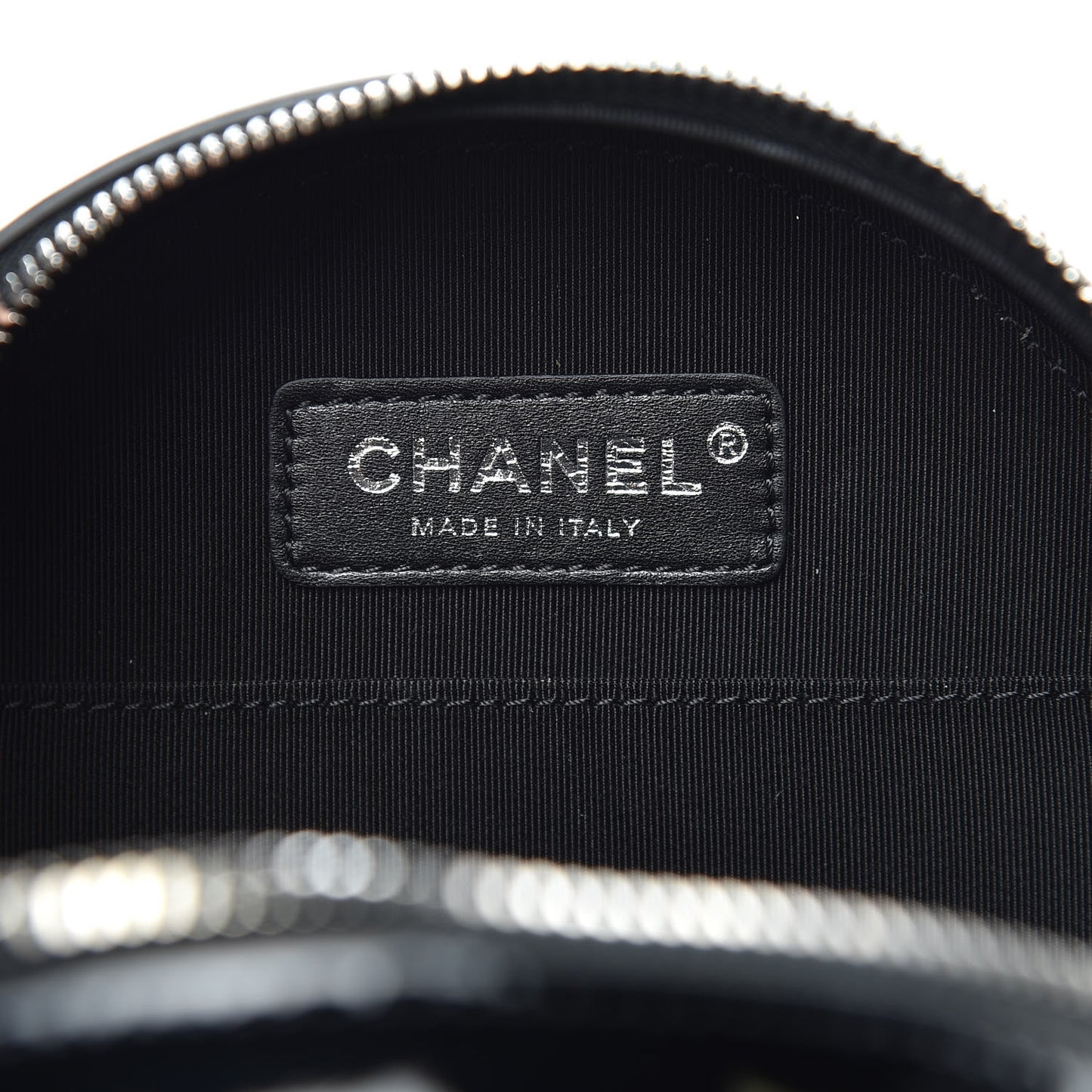 Patent Round As Earth Evening Bag Black