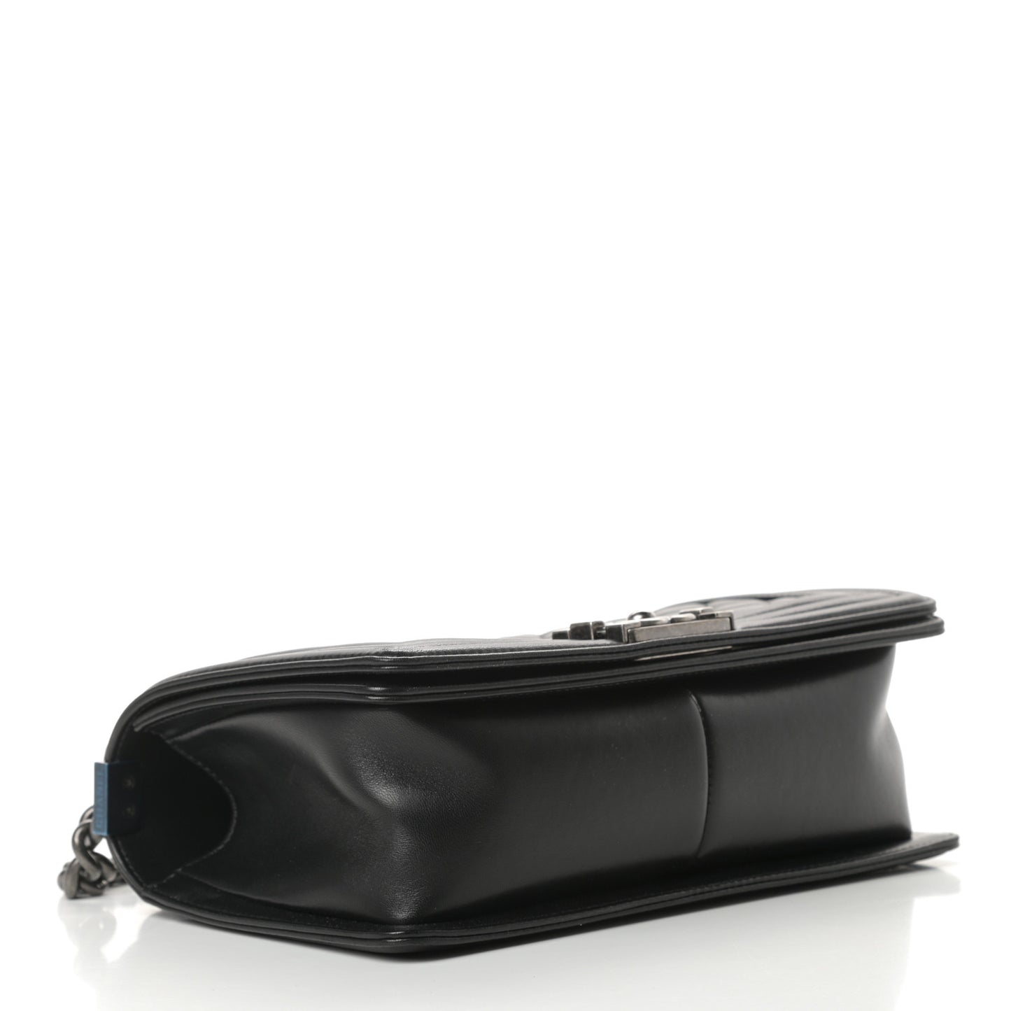 Lambskin Quilted Medium Boy Flap Black
