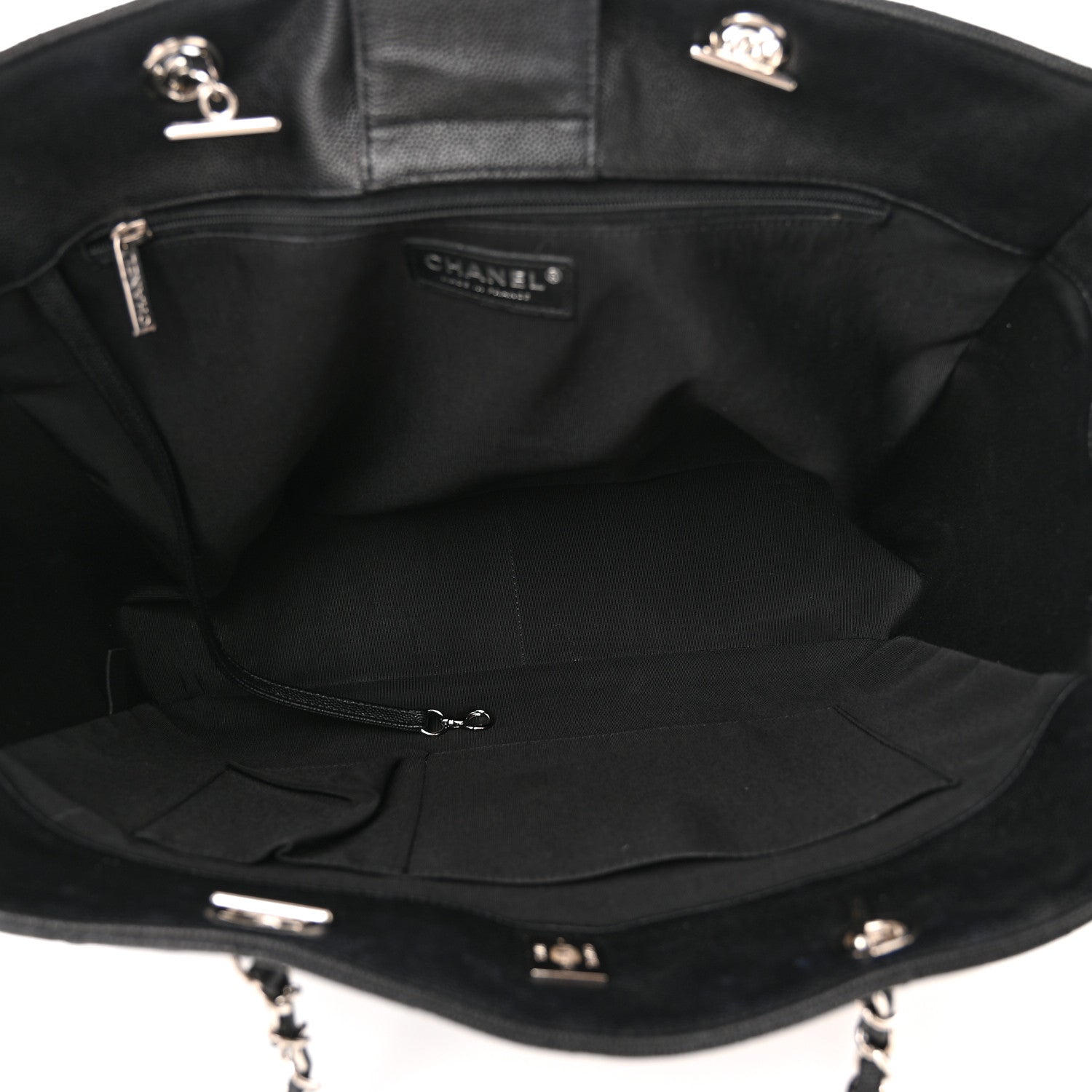 Chanel Caviar Quilted Large Shopping Tote Black 5 of 10