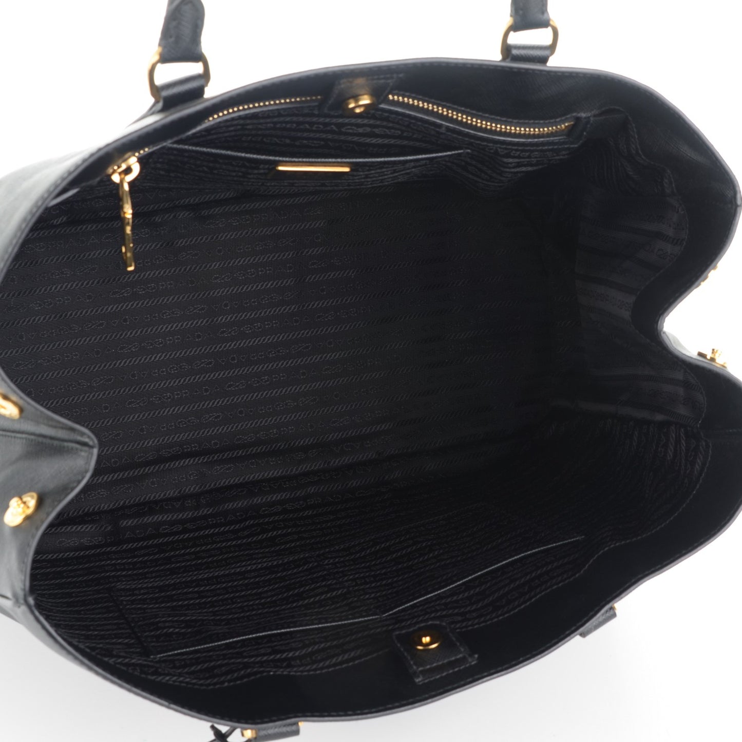Saffiano Lux Large Tote Nero Black