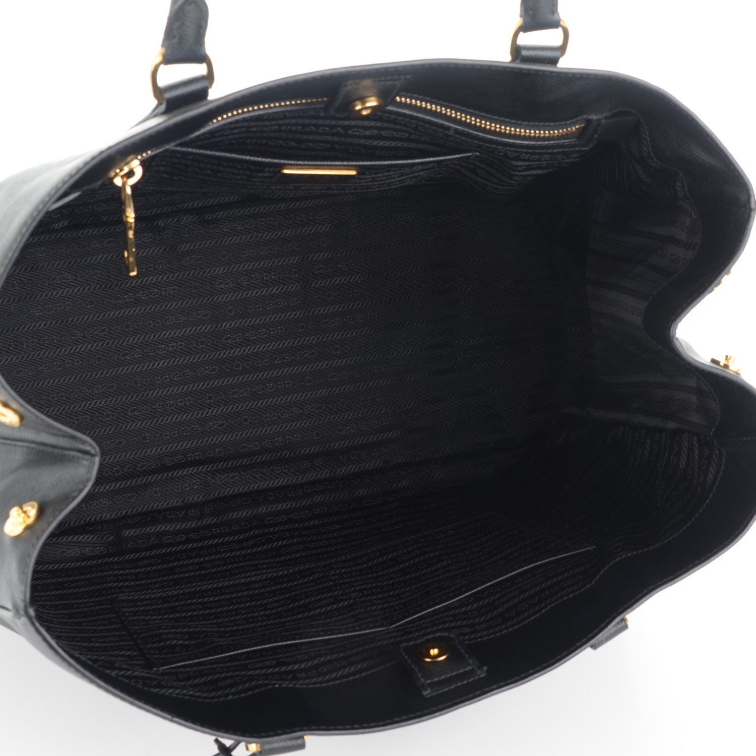 Prada Saffiano Lux Large Tote Nero Black 5 of 8