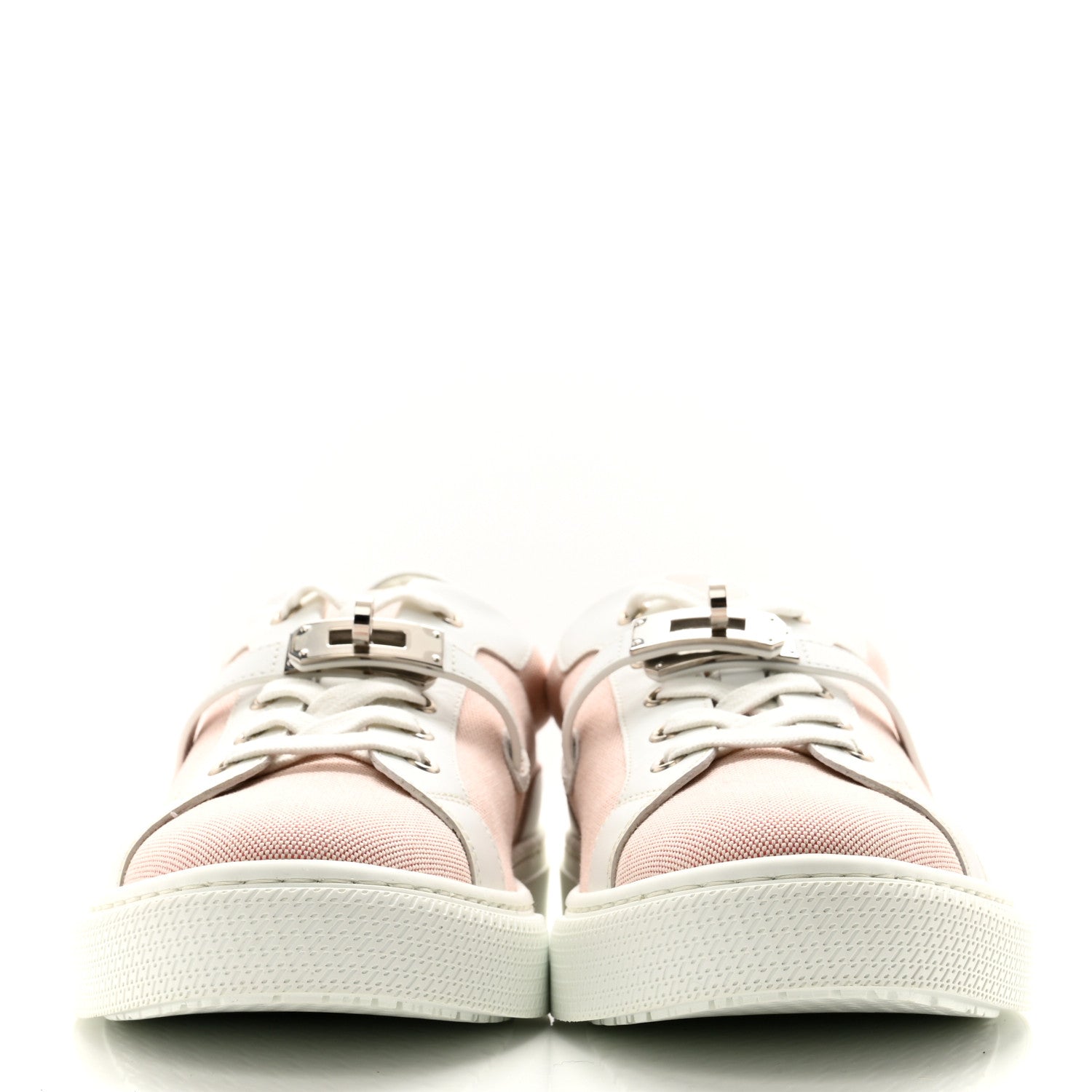 Hermes Calfskin Canvas Day Sneakers 41 Framboise White 2 of 8