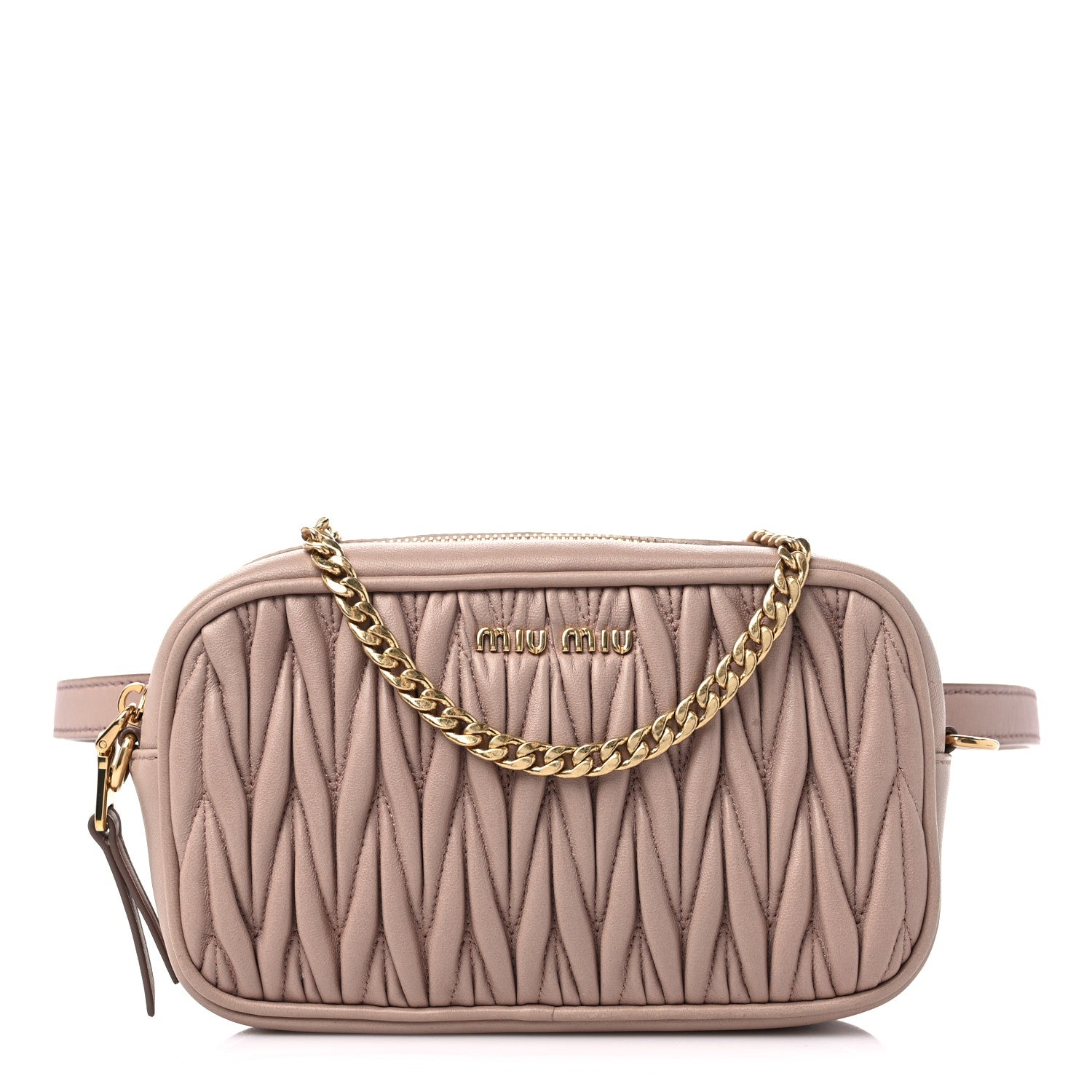 Miu Miu Nappa Matelasse Marsupio Belt Bag Cammeo 1 of 10