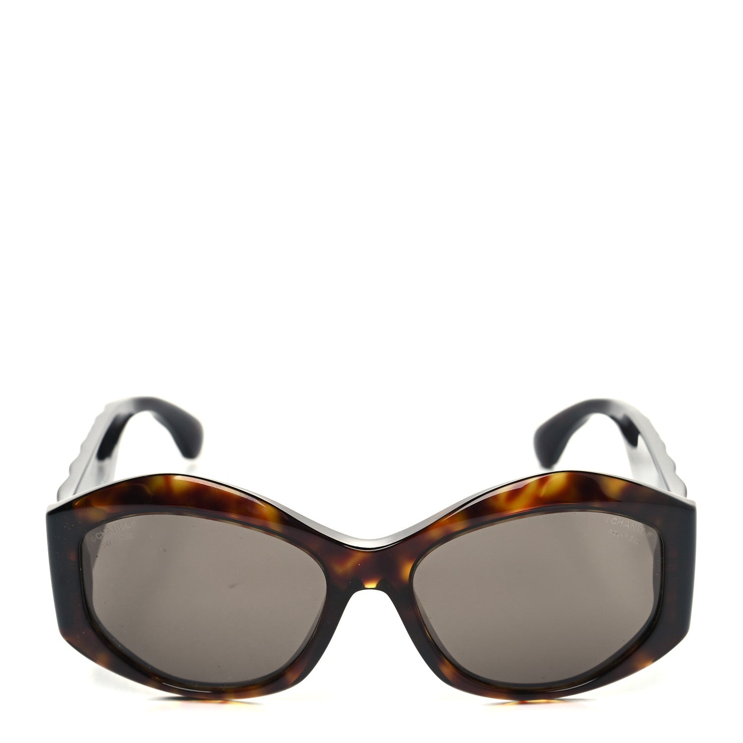 Chanel Acetate Quilted CC Sunglasses 5486 Tortoise 2 of 8