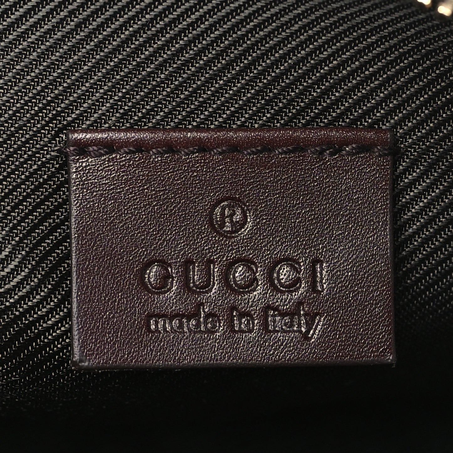 Guccissima Cosmetic Case Dark Brown