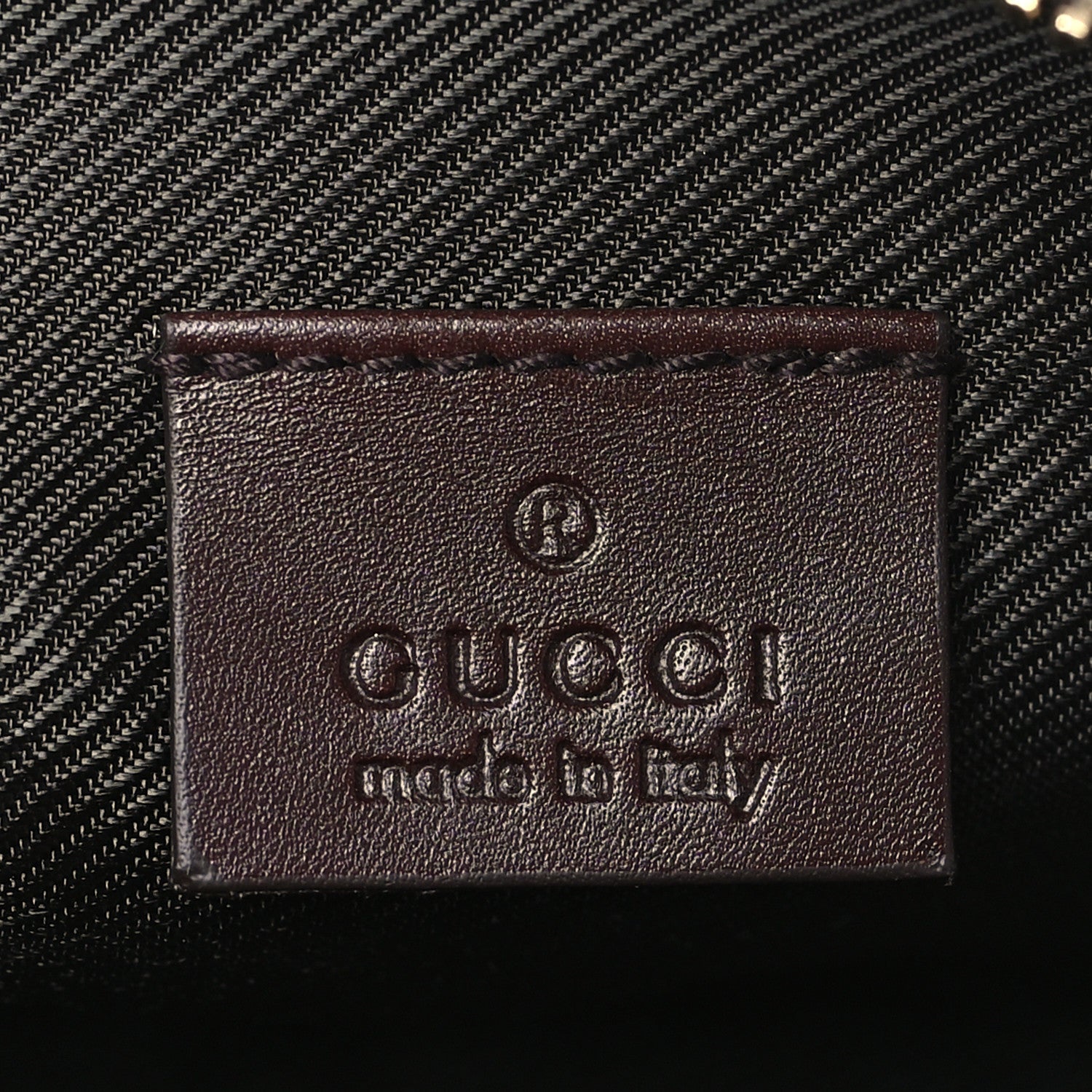Gucci Guccissima Cosmetic Case Dark Brown 6 of 9