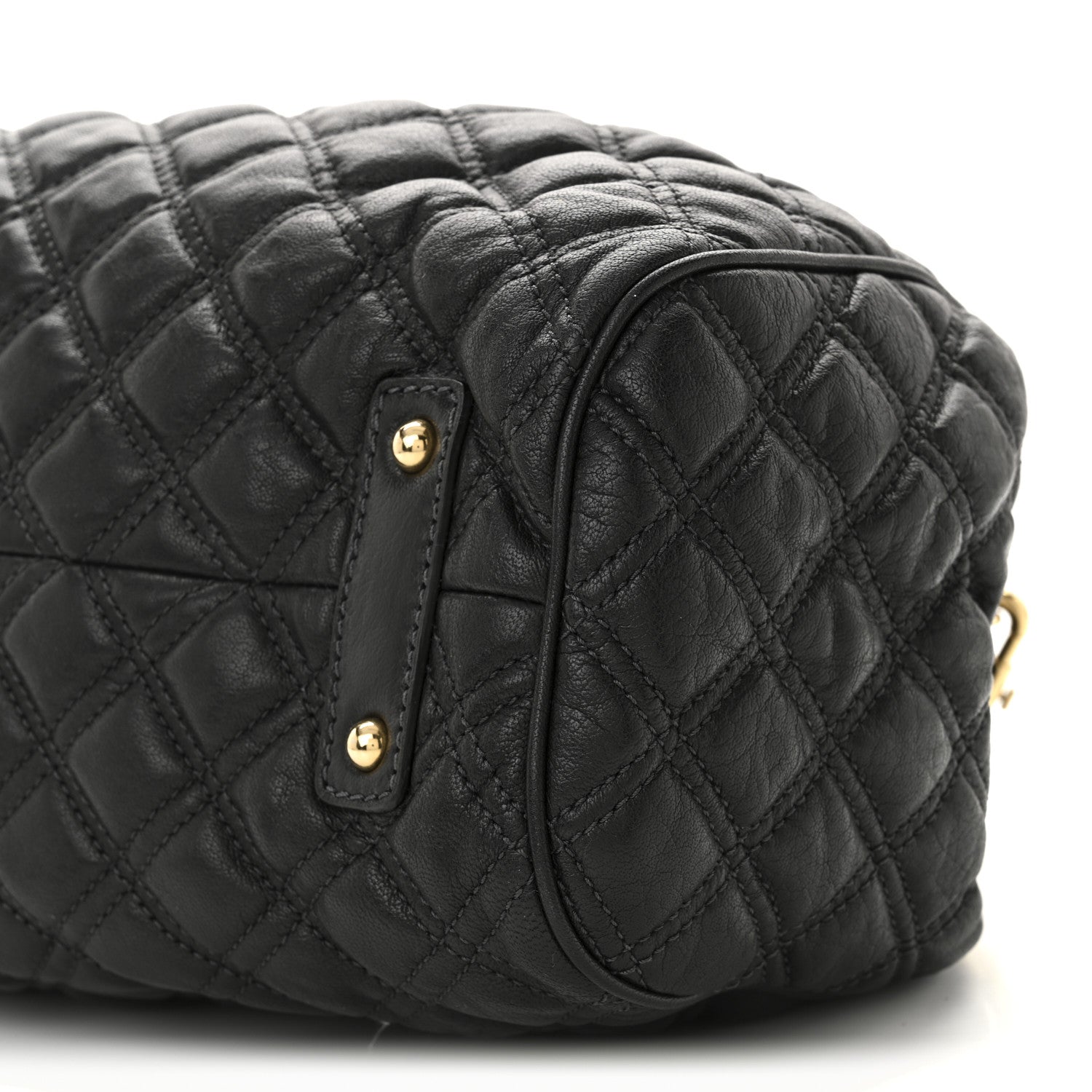 Marc Jacobs Calfskin Quilted Stam Black 9 of 10