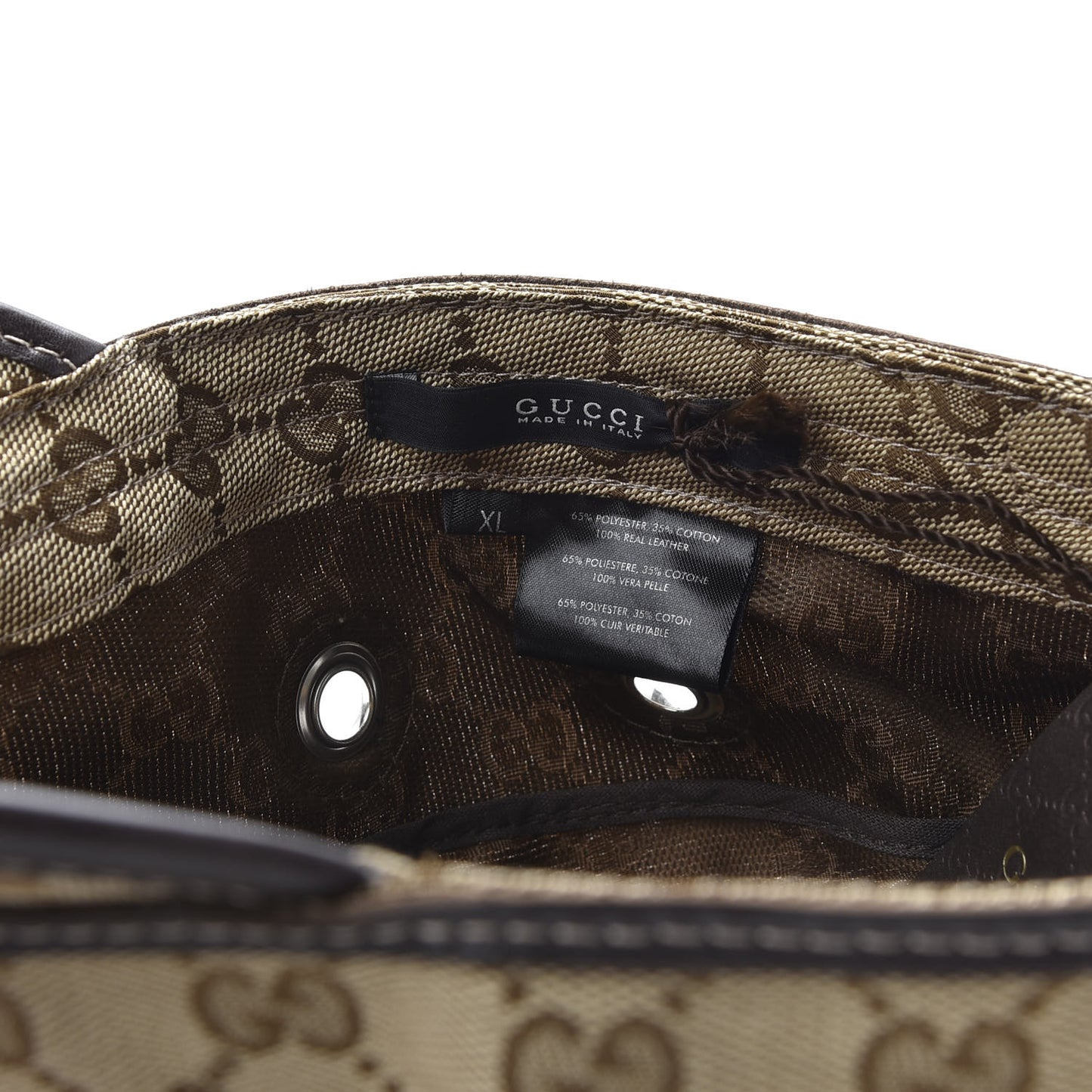 Monogram Military Hat XL Brown