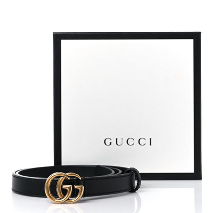 Gucci Calfskin Double G 20mm Belt 80 32 Black 7 of 7