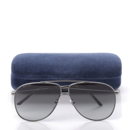 Gucci Aviator Sunglasses GG0440S Silver 8 of 8
