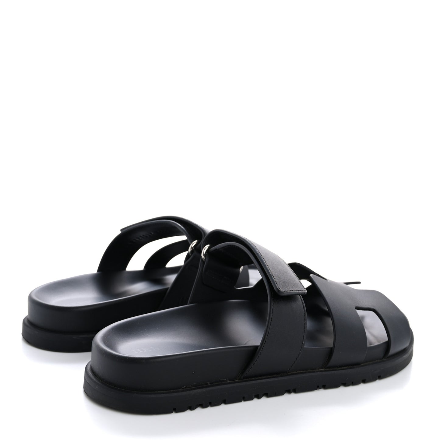 Calfskin Womens Chypre Sandals 36.5 Black