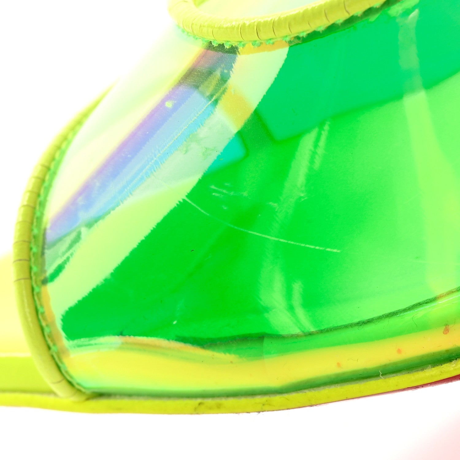 Christian Louboutin PVC Just Arch 100 Slide Sandals 36 Neon Yellow 18 of 18
