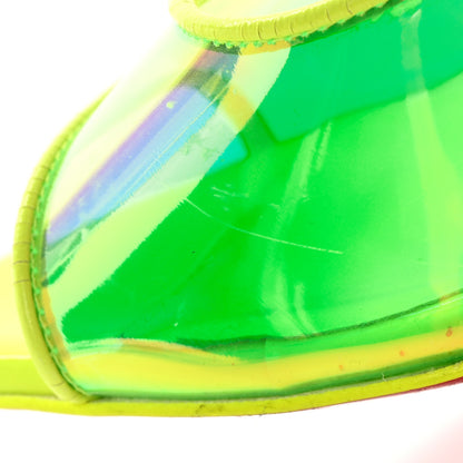 Christian Louboutin PVC Just Arch 100 Slide Sandals 36 Neon Yellow 18 of 18