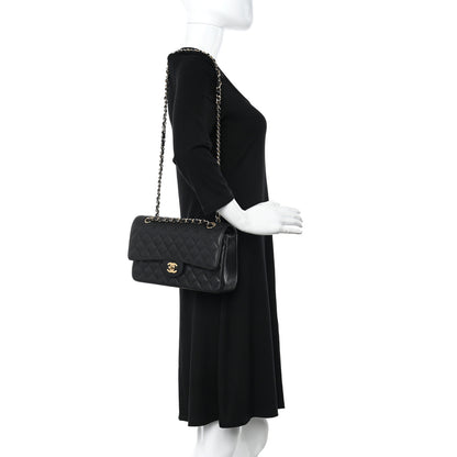 Chanel Caviar Quilted Medium Double Flap Black 2 of 12